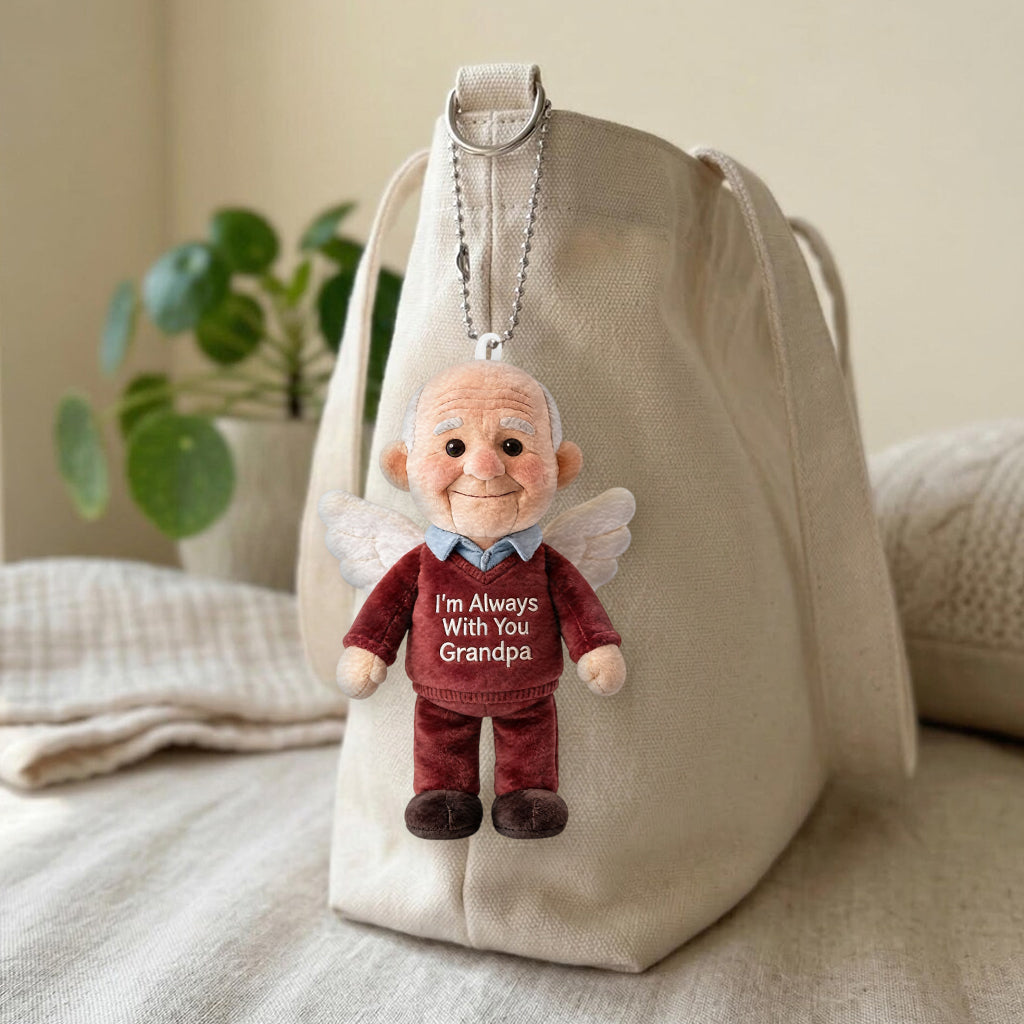 Always With You - Personalized Memorial Plush Keychain