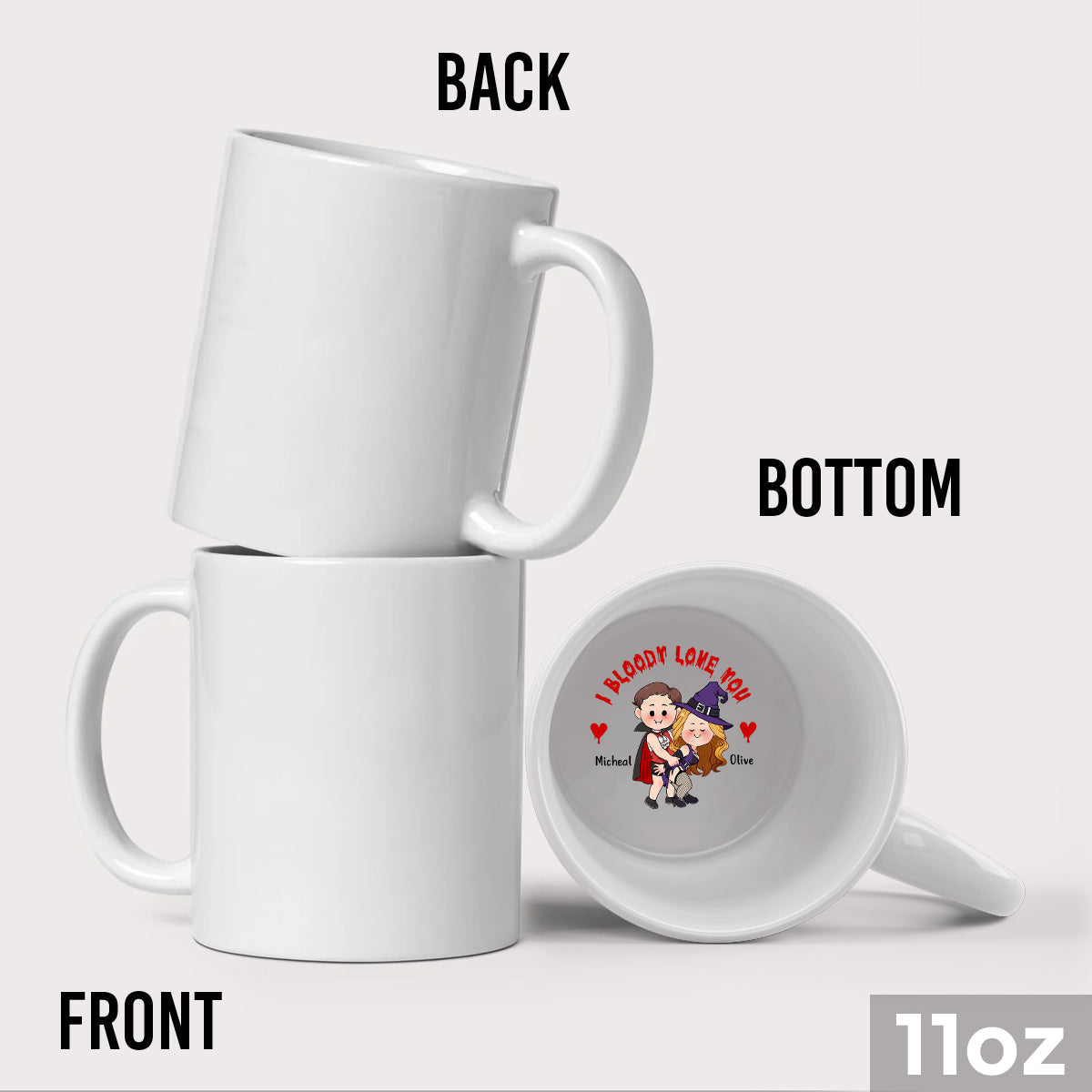 I Bloody With You - Personalized Couple Hidden Message Mug