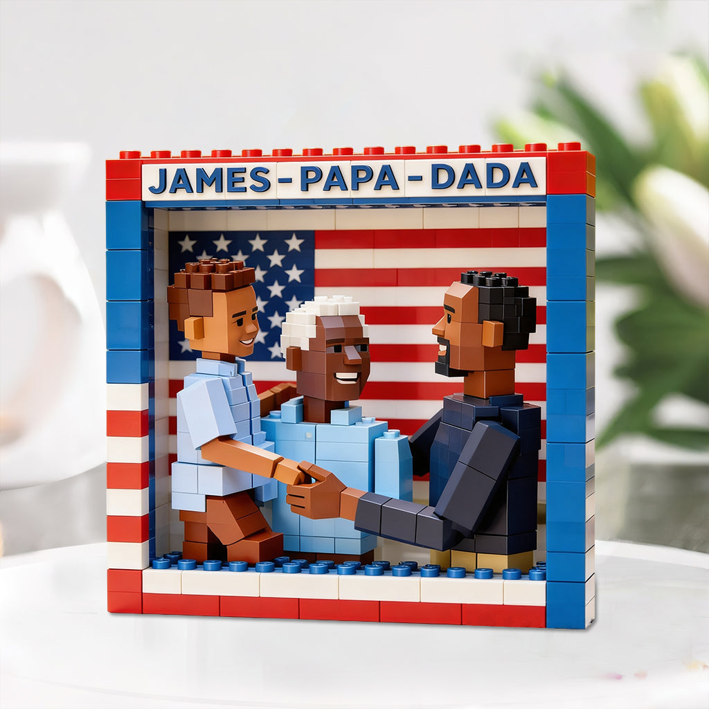 Best Dad Grandpa Ever - Personalized Father Custom Shaped Acrylic Plaque