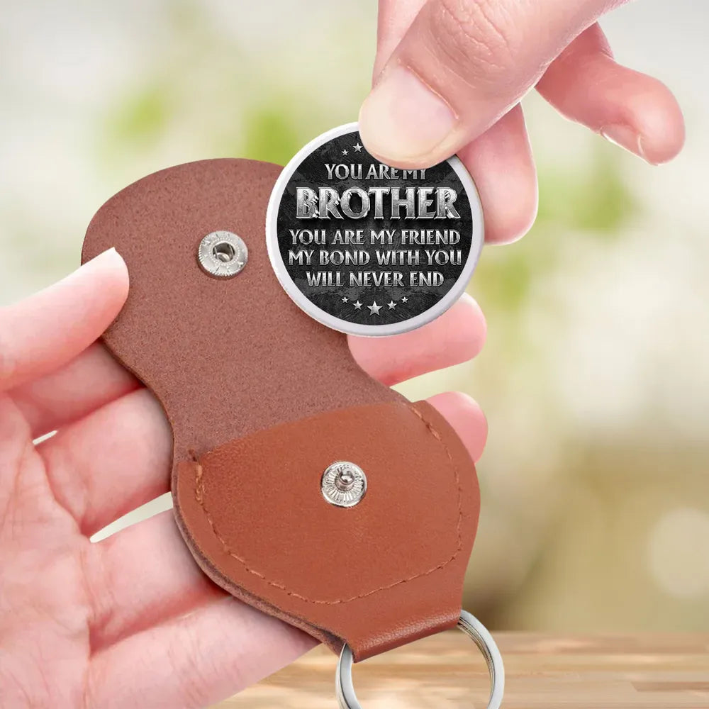 Personalized Pocket Hug for Brother, You Are My Brother You Are My Friend Keepsake, Unique Gift He'll Carry Daily