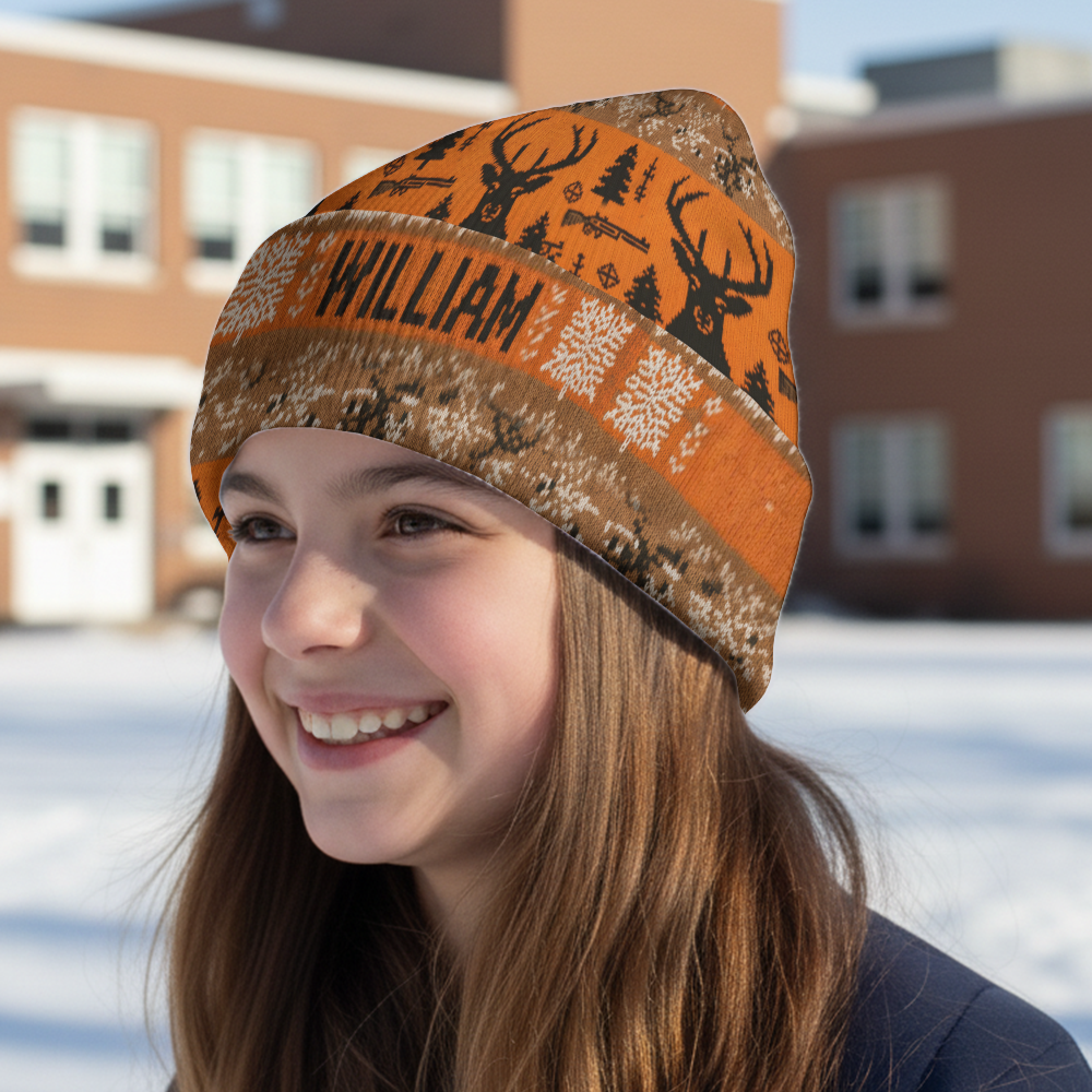 Deer Hunter - Personalized Hunting Beanie Hat