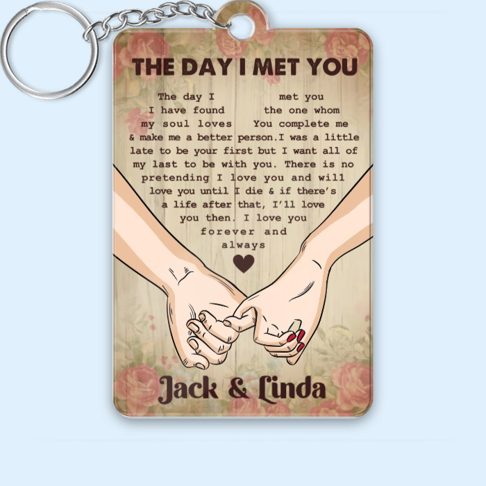 Couple Holding Hands Custom Vertical Poster – "Forever Love" Perfect Romantic Holiday Gift