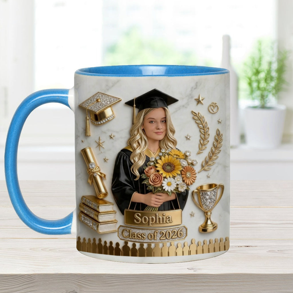 Happy Graduation! - Personalized Graduation Accent Mug