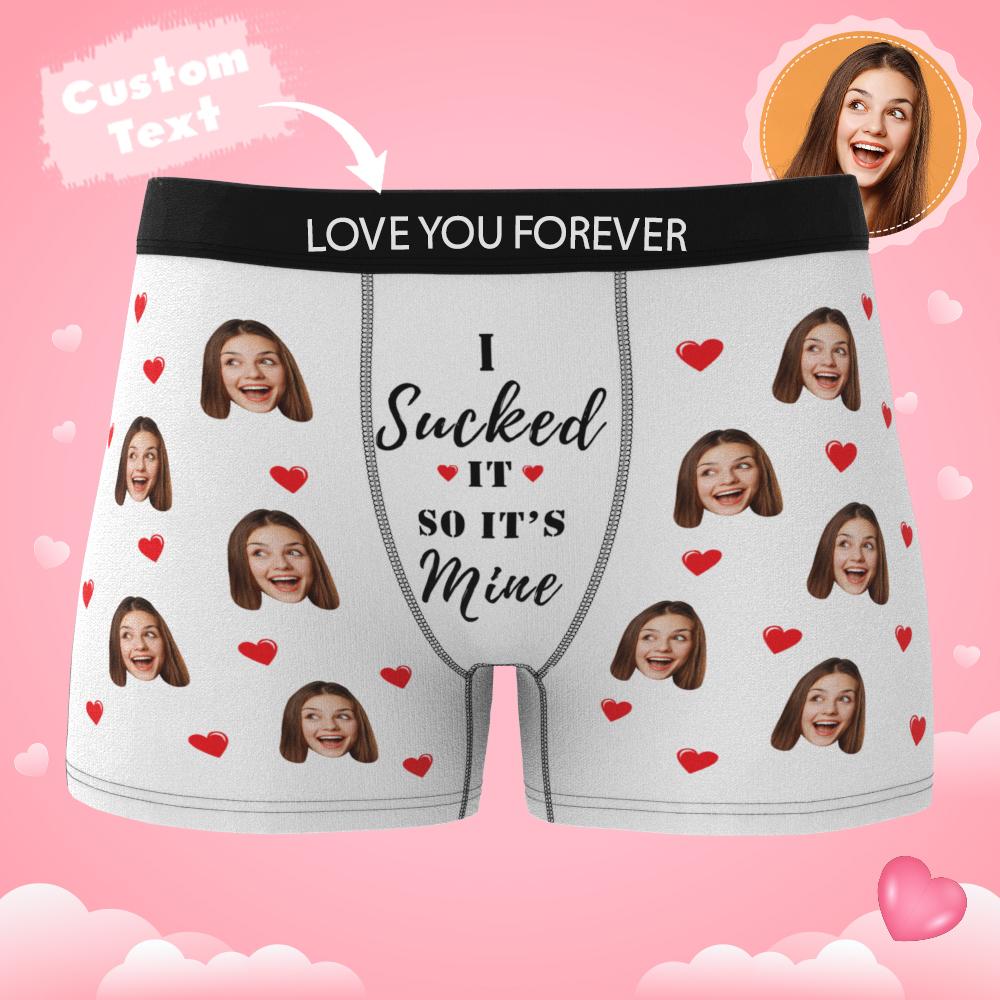 Custom Wife Or Girlfriend Face Boxers AR View - Personalized Couple Men's boxer briefs