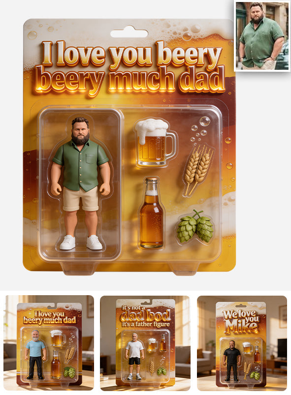 Father Gift Idea, Beer Lover Gift - Personalized Father Custom Shaped Acrylic Plaque