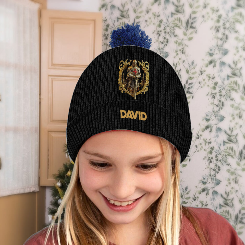 Knight Of God - Personalized Christian Beanie Hat