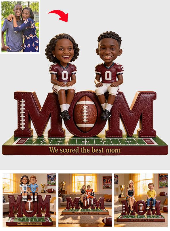 Football Mom Gift Idea - Personalized Football Custom Shaped Acrylic Plaque