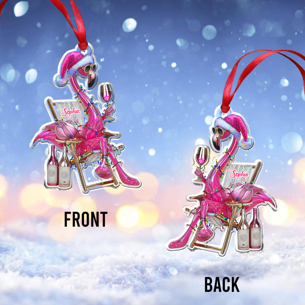 Beautiful Flamingo - Personalized Flamingo Ornament