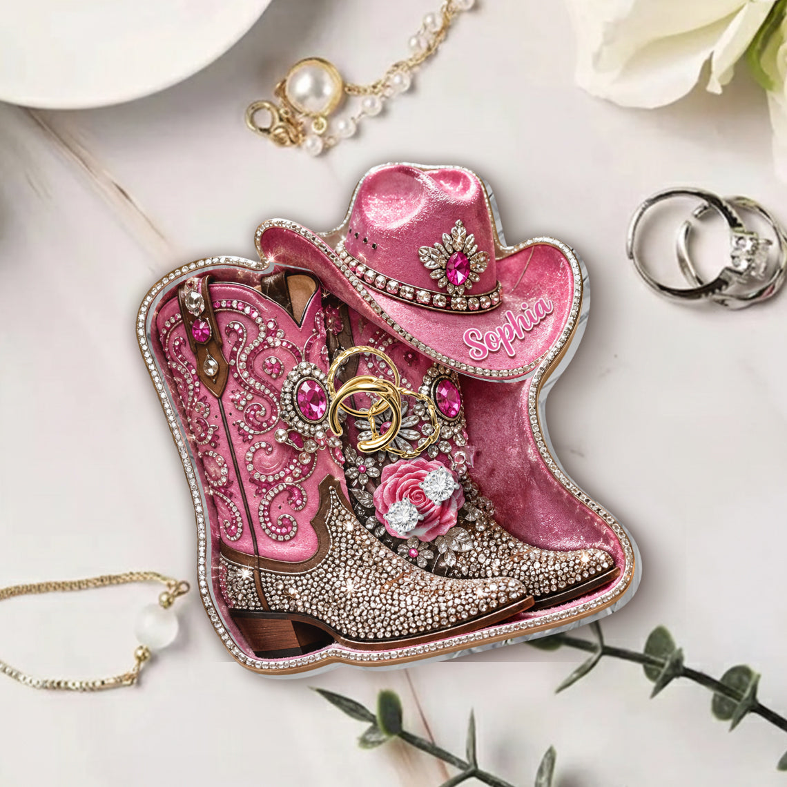 Cowgirl Spirit - Personalized Cowgirl Catch-All Tray