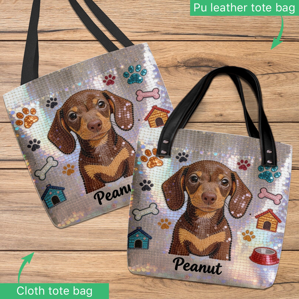 I Love My Dog - Personalized Dog Tote Bag