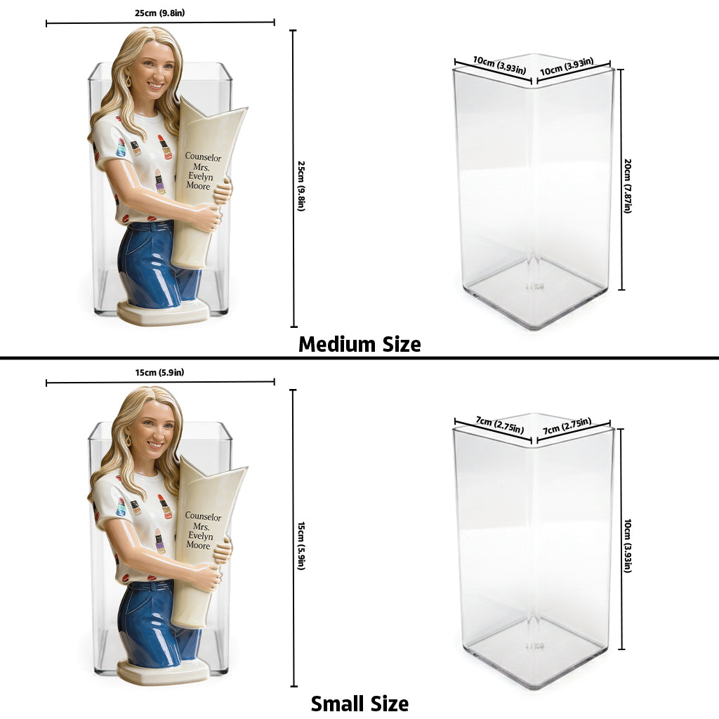 Custom Any Photo - Personalized Teacher Acrylic Pot