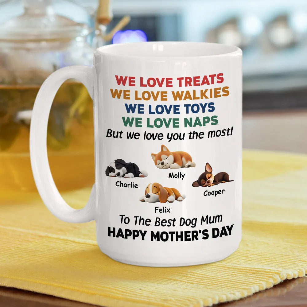 Custom Dog Dad Humor Mug, Personalized Holiday Gift Cup