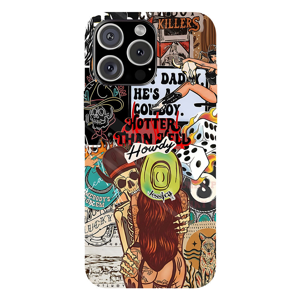 Howdy Cowgirl - Personalized Cowgirl Full Print Phone Case