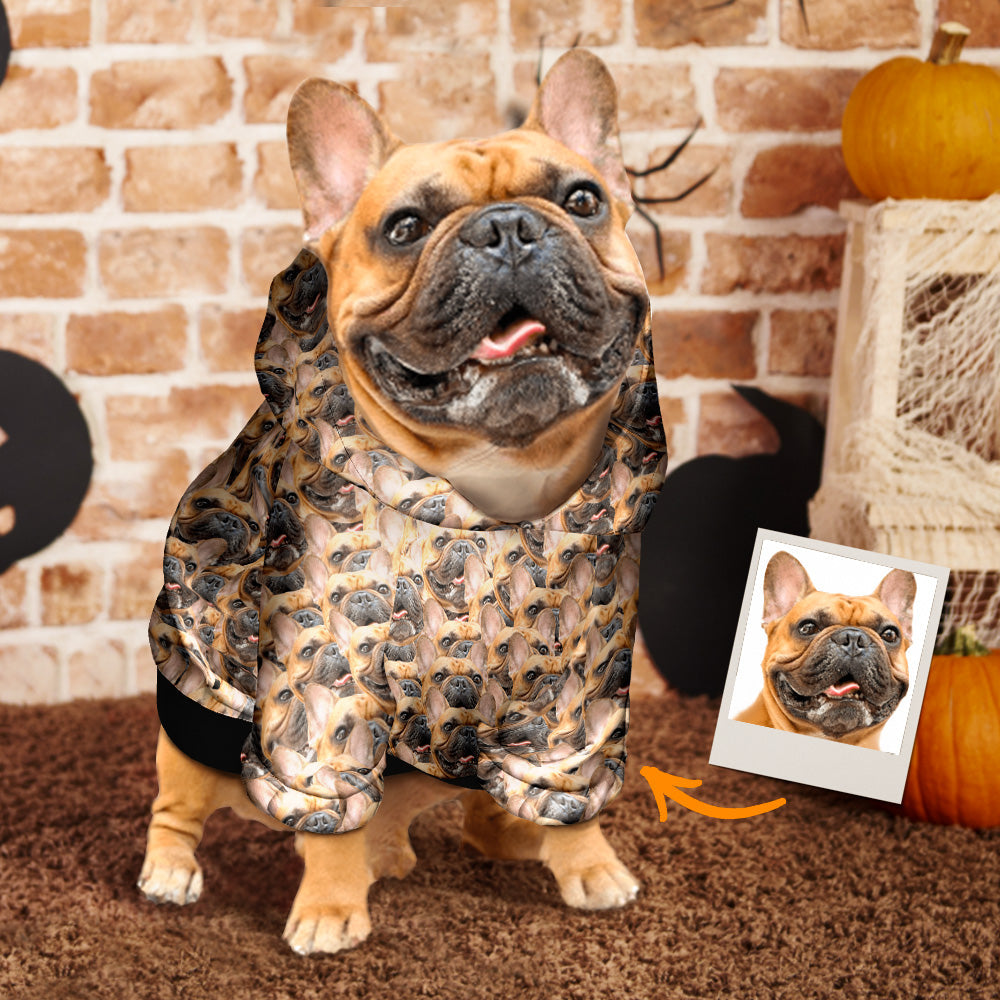 Custom Face Dog Hoodie - Personalized Dog Hoodie