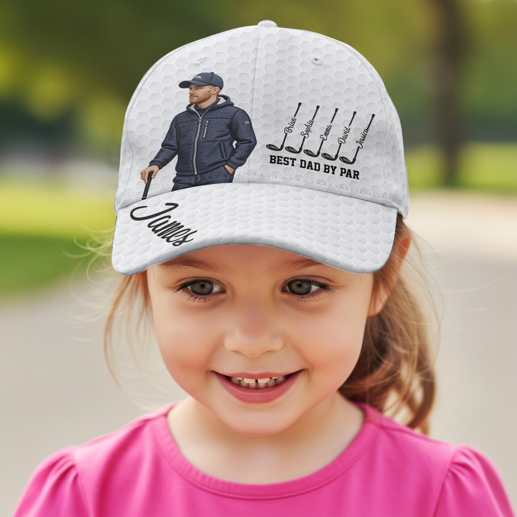 Best Dad By Par - Personalized Golf Classic Cap