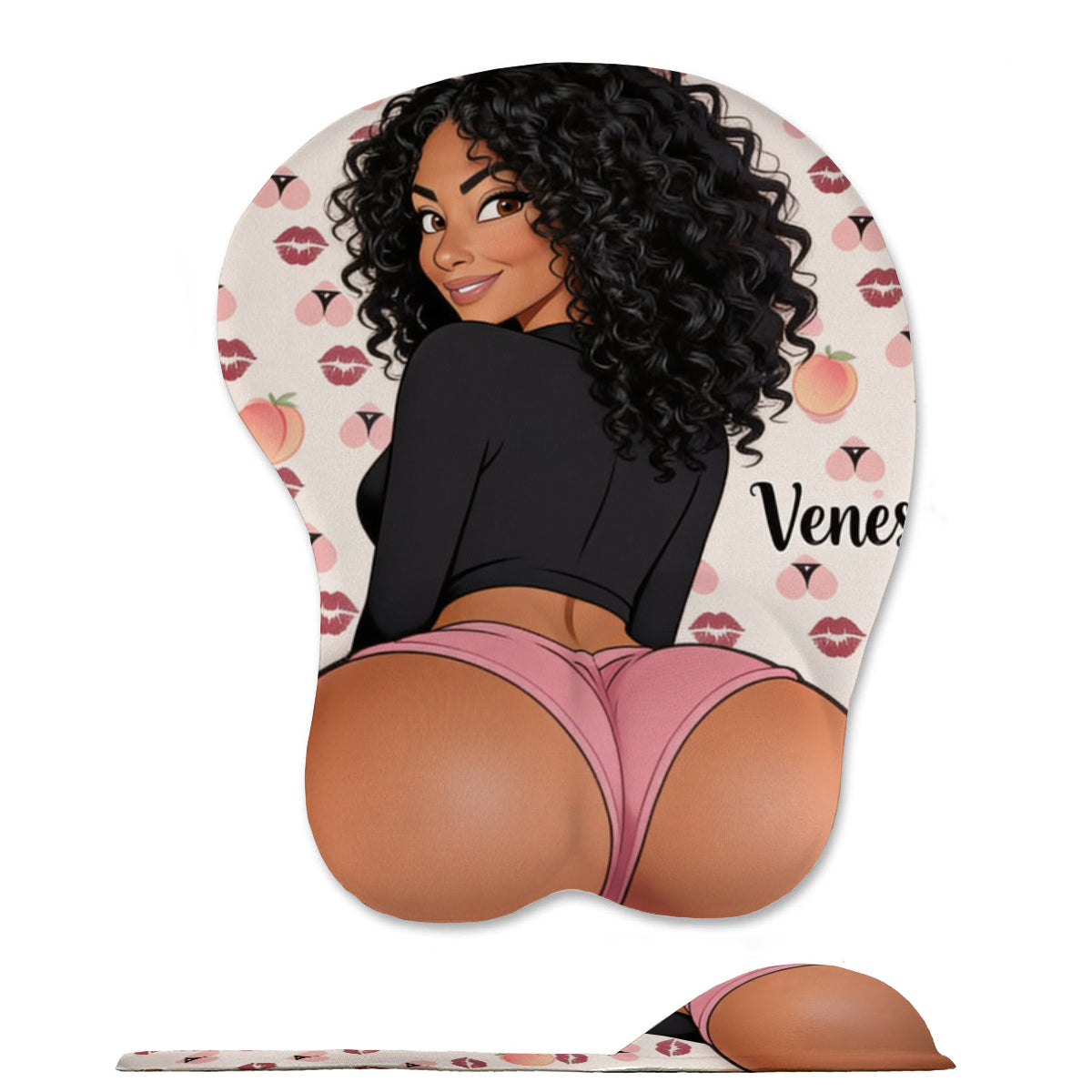 Funny Naughty Humor Gift for Colleague - Personalized Colleague 3D Mouse Pad