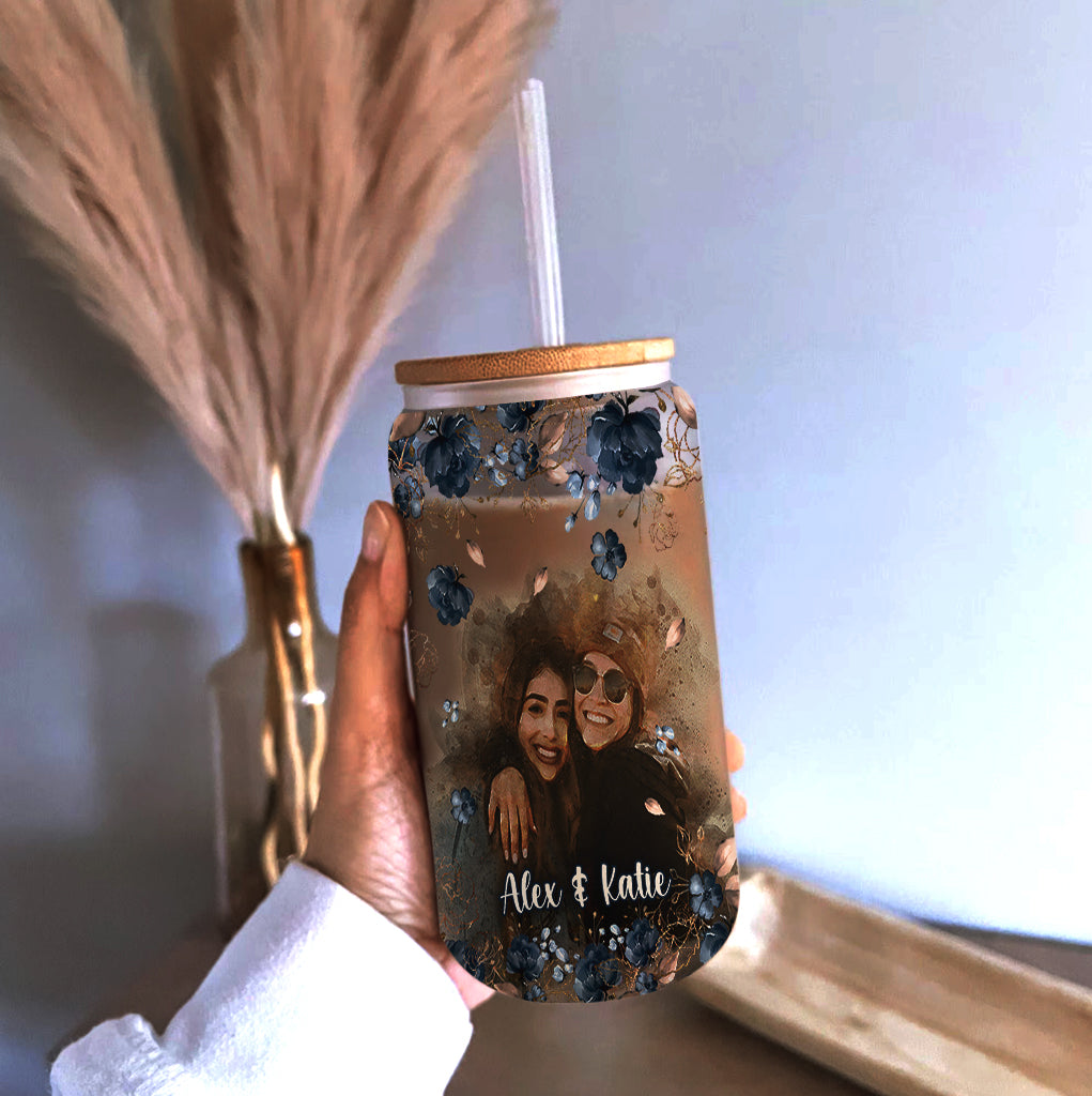 Apparently We’re Trouble - Personalized Bestie Can Glass