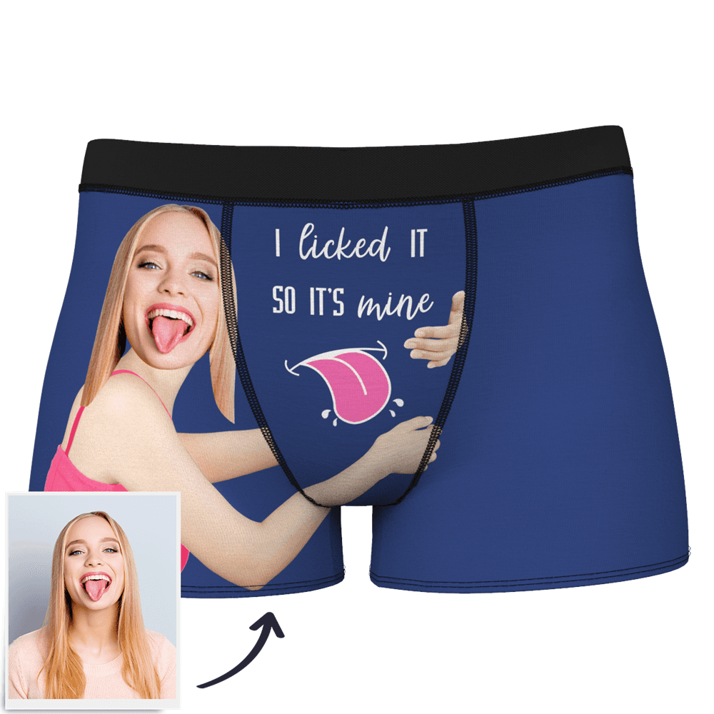 Custom Wife Or Girlfriend Face Boxers - Personalized Couple Men's boxer briefs