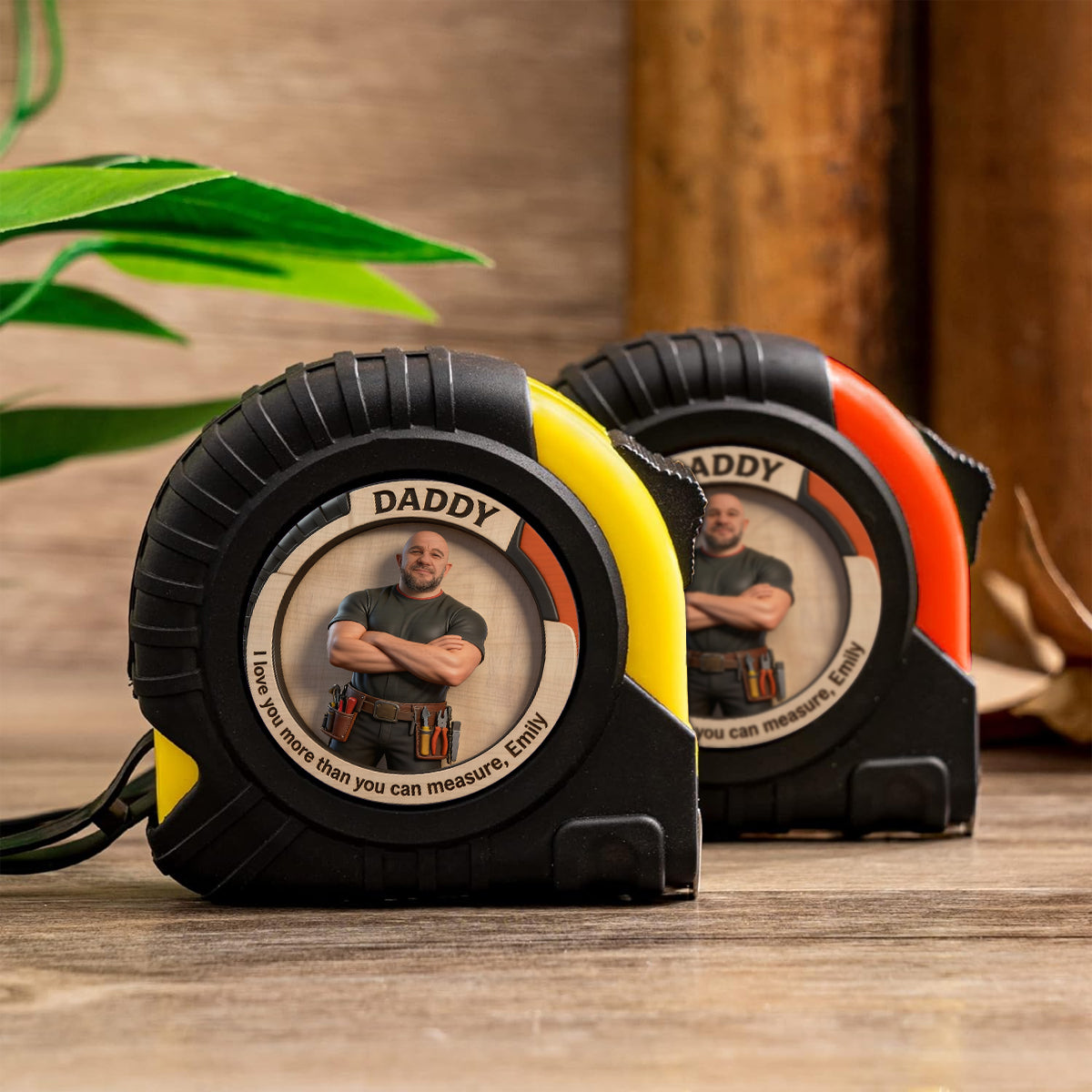 Custom Any Photo, Best Father's Day Gift - Personalized Father Measure Tape