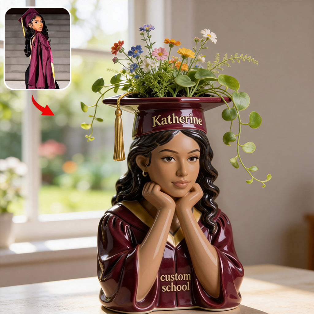 Class Of 2026 - Personalized Graduation Acrylic Pot