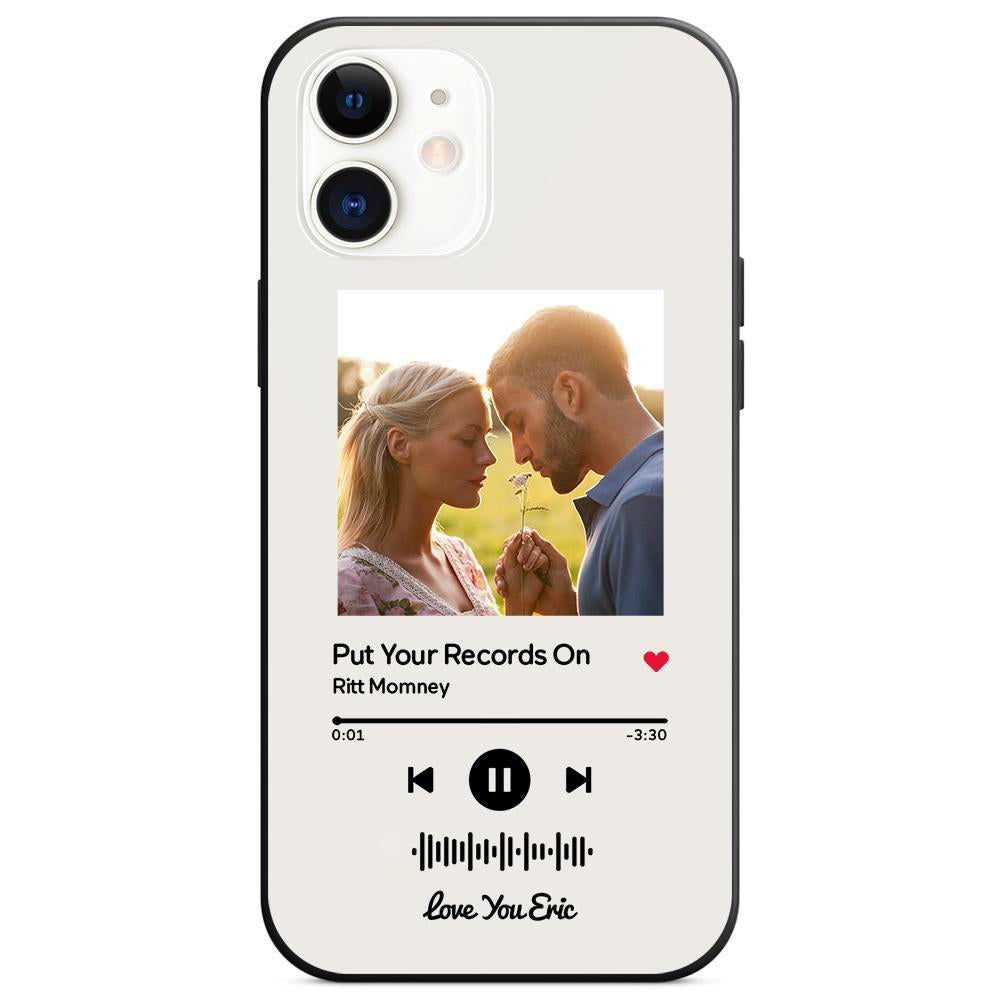 Music Code Song Photo Custom - Personalized Music Code Phone Case