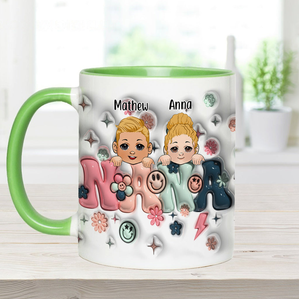 Best Grandma/Nana/Mimi Ever - Gift for grandma - Personalized Accent Mug