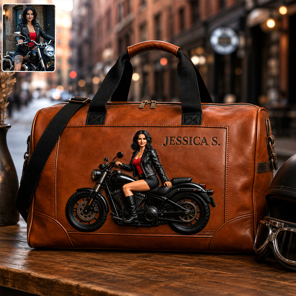 Born To Ride - Personalized Biker Duffle Bag