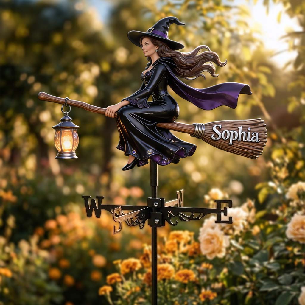 Custom Any Photo - Personalized Witch Weather Vane
