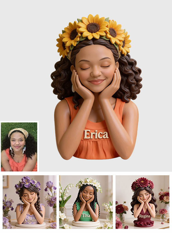 Any Flower Unique Gift - Personalized Self Love Premium 3D Figurine