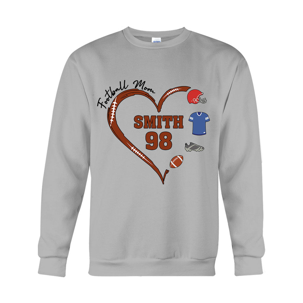 Football Mom - Personalized Football T-shirt And Hoodie
