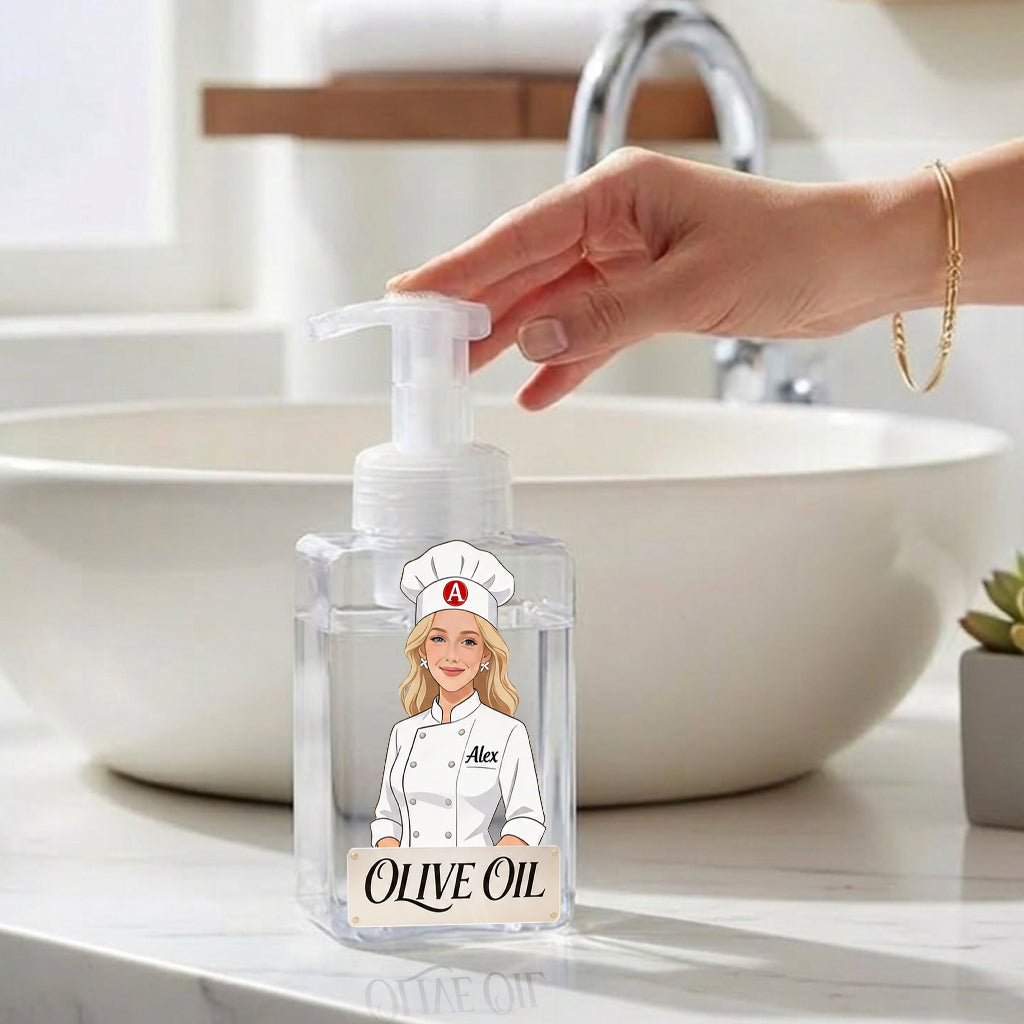 Kitchen Dispenser Custom For Cooking Lovers - Personalized Cooking Pump Dispenser