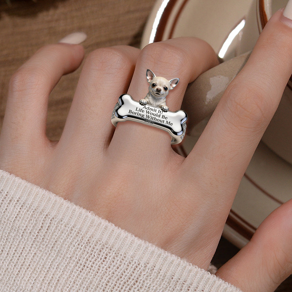 Forever Love Pet - Personalized Dog Adjustable Shaped Ring