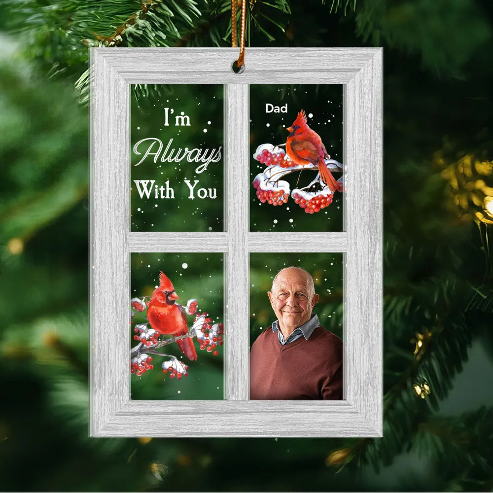 Personalized Memorial Cardinal Ornament - Cherish the Memory of Loved Ones