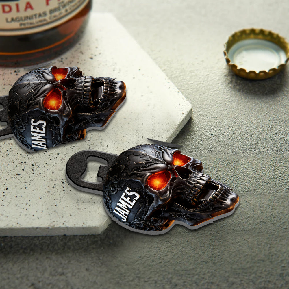 Cool Skull - Personalized Skull Bottle Opener