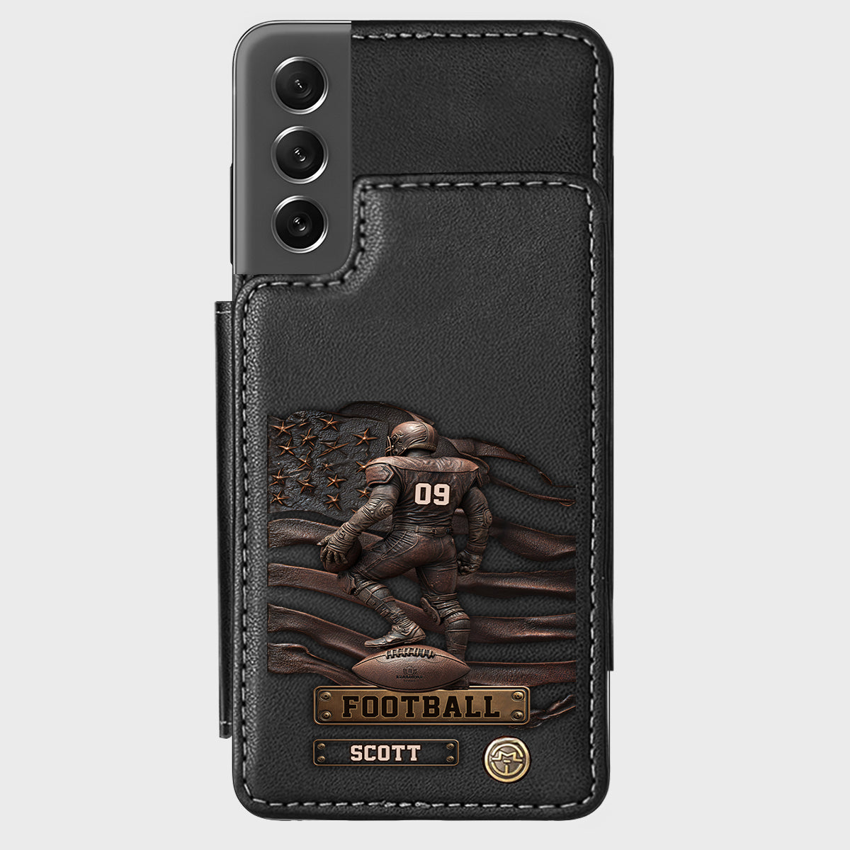 Game Day - Personalized Football Wallet Phone Case