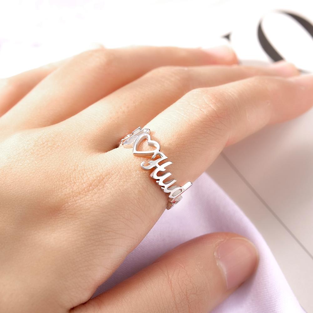 Heart-Shaped Double Names - Personalized Heart-Shaped Double Names