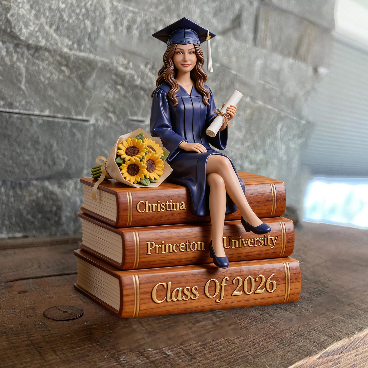 Look Who's Graduated - Personalized Graduation Custom Shaped Wood Plaque