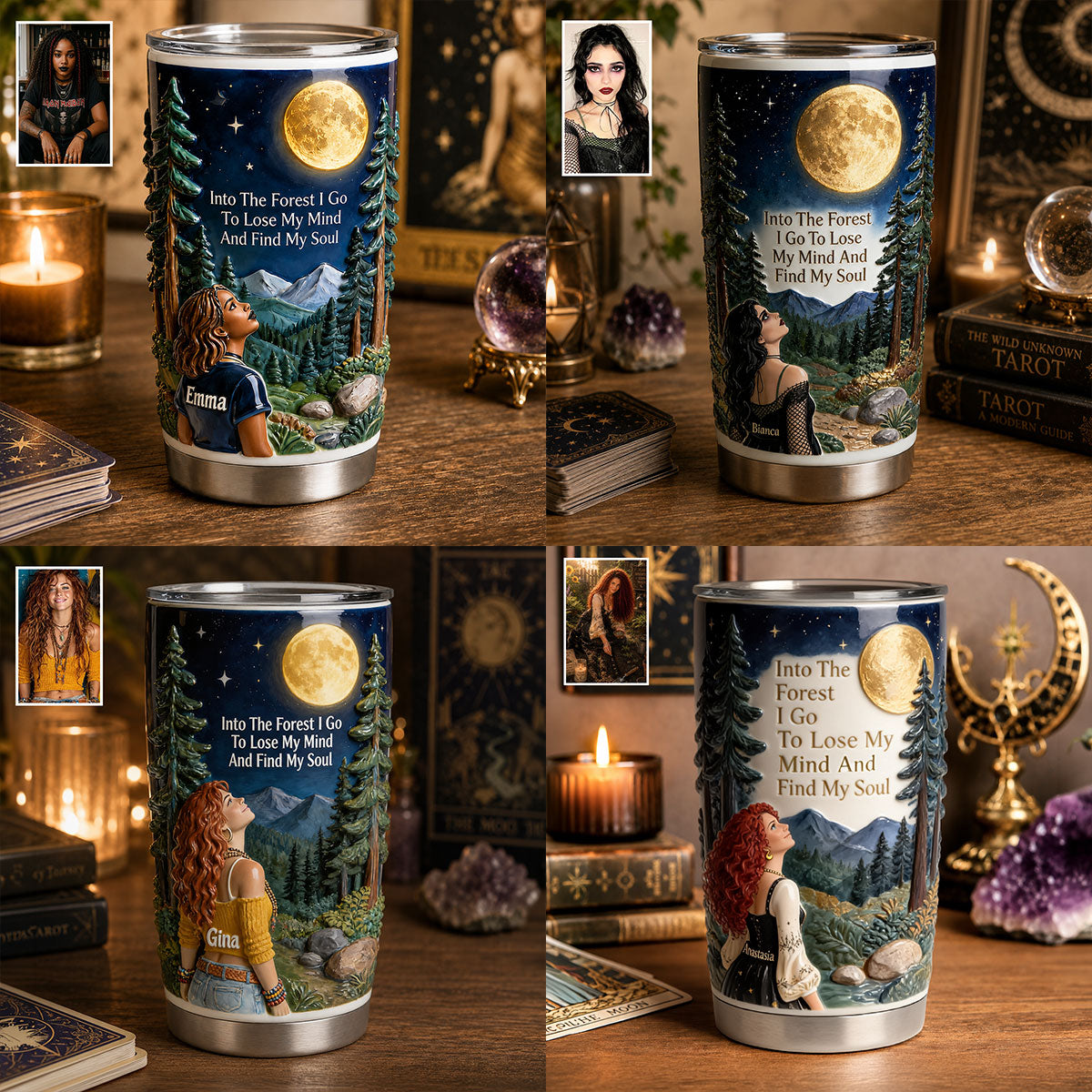 Into The Forest I Go - Personalized Witch Tumbler