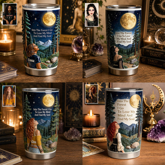 Into The Forest I Go - Personalized Witch Tumbler