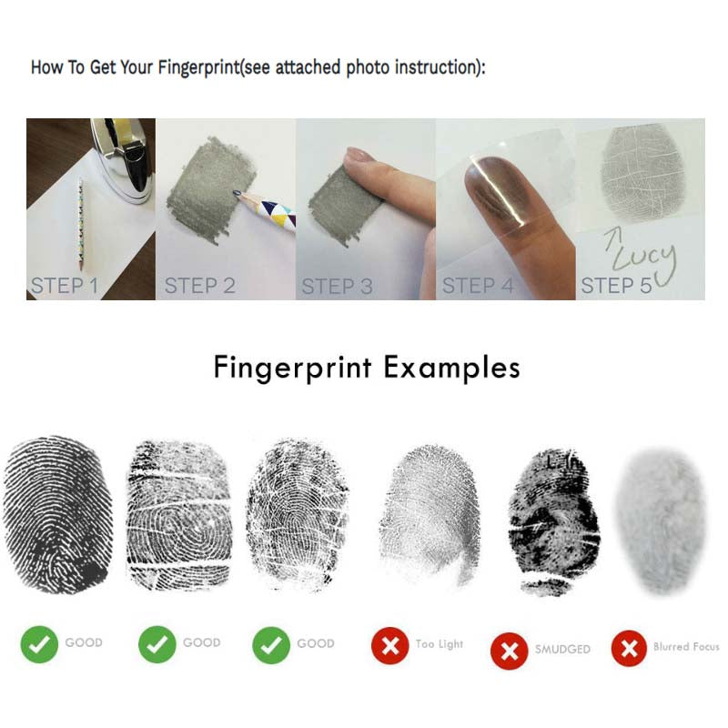 Custom Fingerprints Fingerprint Keychain - gift for girlfriend, boyfriend, wife, husband - Personalized Keychain