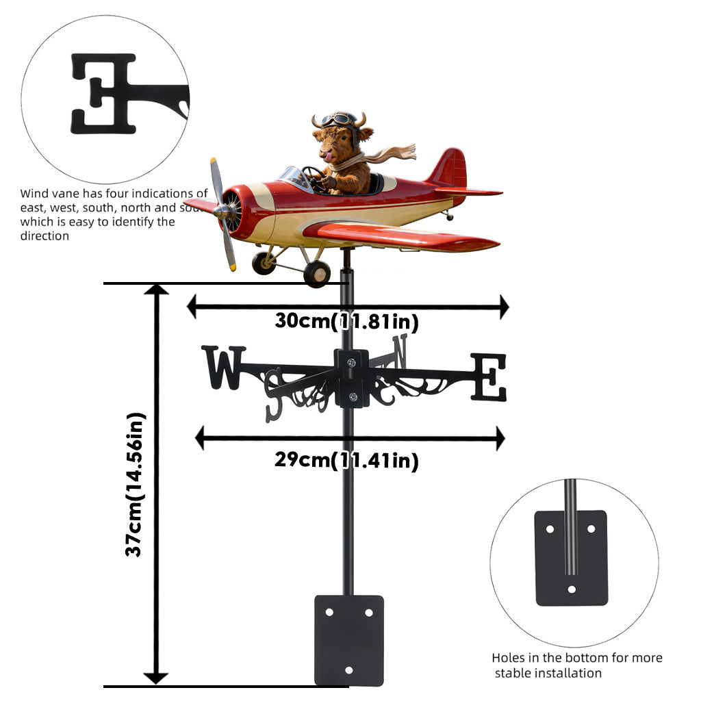 Farmer Must-have Item, Highland Cow, Chicken,... - Personalized Farmer Weather Vane