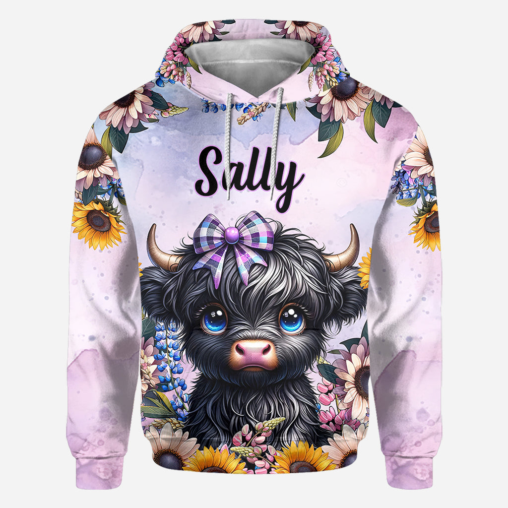 Cute Little Cow - Personalized All Over Shirt