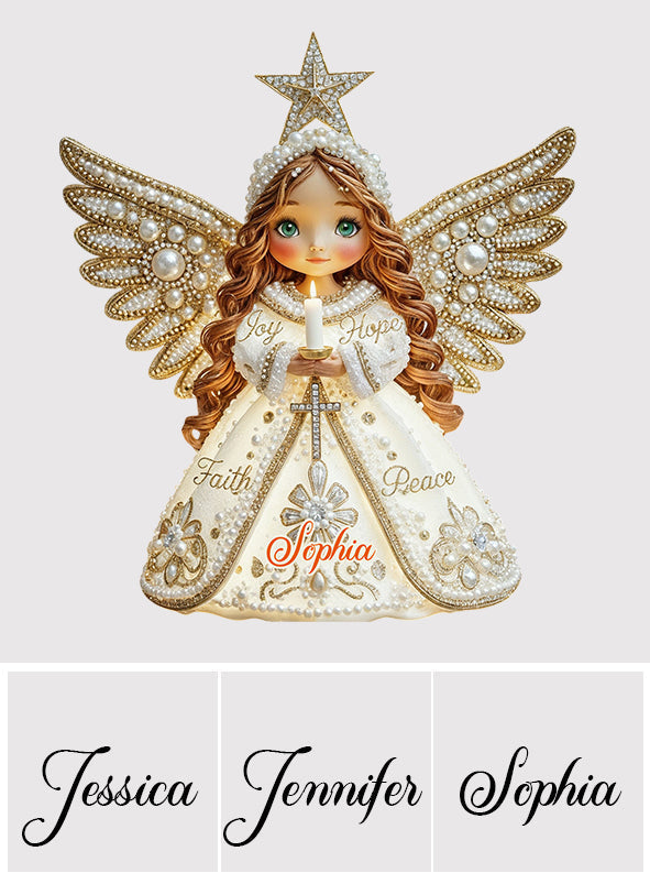 Angel Joy Hope Faith Peace - Christian Tree Topper