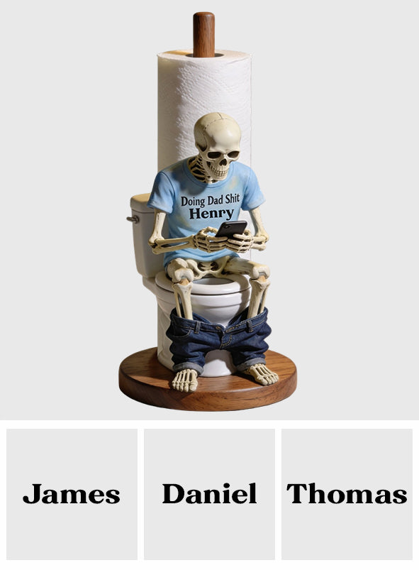 Doing Dad Sh*t - Personalized Father Paper Towel Stand