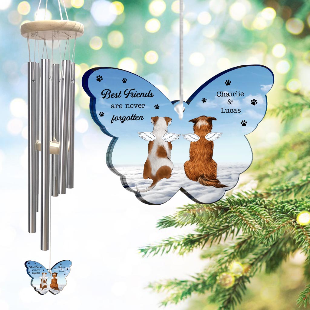 Best Friends Are Never Forgotten - Personalized Dog Wind Chime