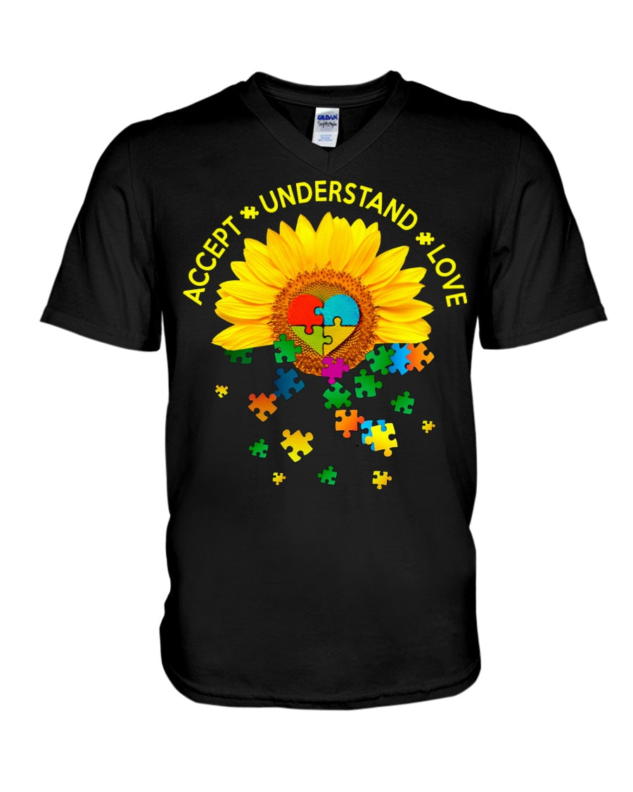 Autism Accept Understand Love - Autism Awareness T-shirt and Hoodie 0921