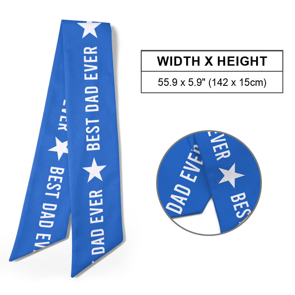 Giant Medal Funny World's Best Dad Custom Photo - Personalized Father Shaped Wood Sign With Sash