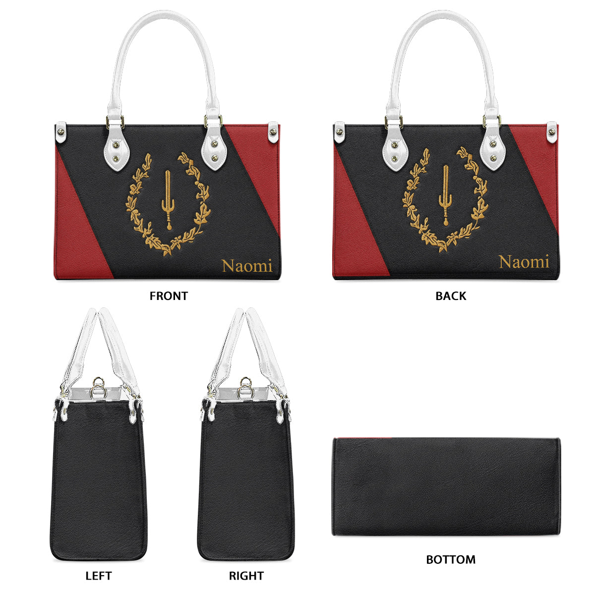 Black American Heritage Proud History Month - Personalized African American Leather Handbag