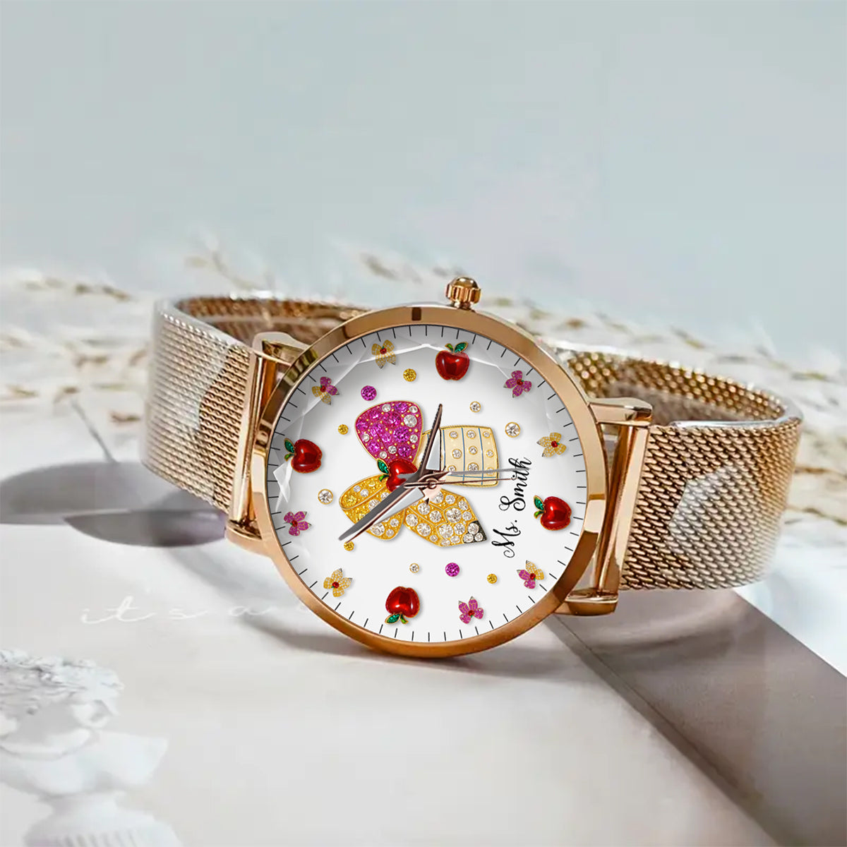 Love Being A Teacher - Personalized Teacher Women Hand Watch