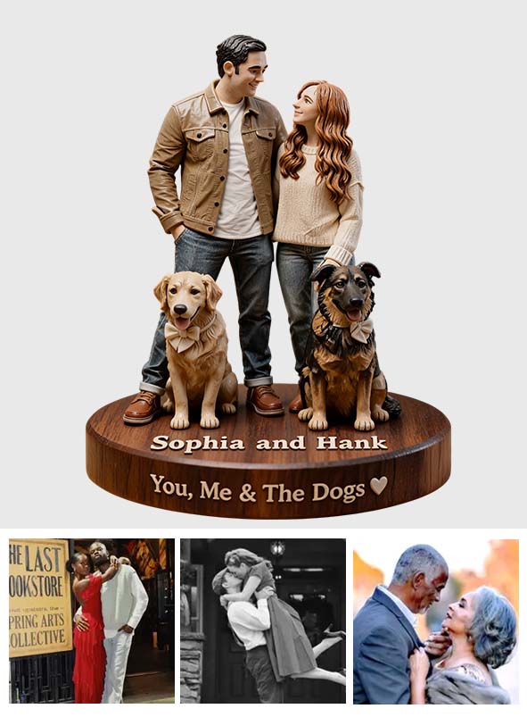 Anniversary Gift For Him/ Her/ Husband/ Wife... - Personalized Couple Premium 3D Figurine